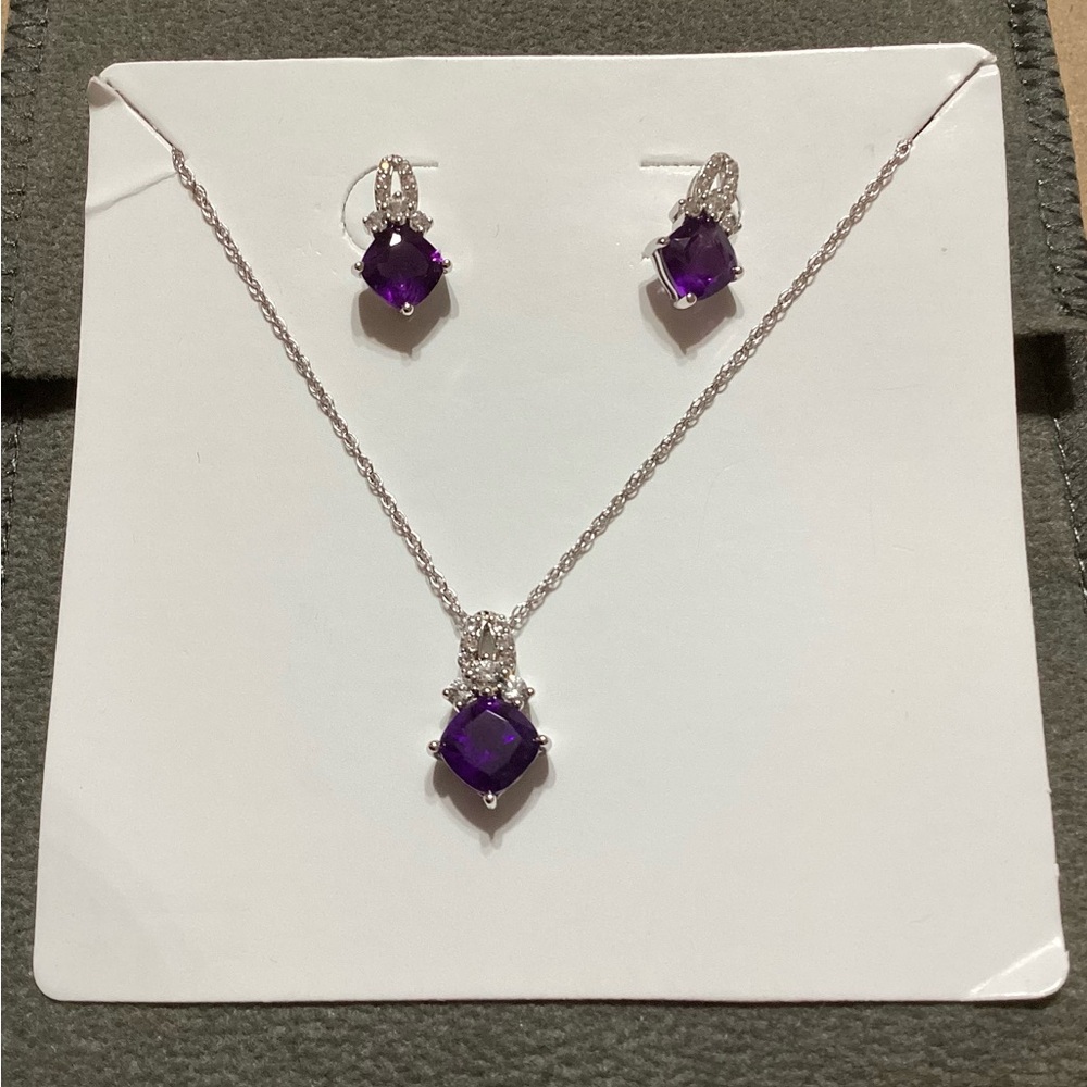 JCPenney Purple Amethyst Necklace
